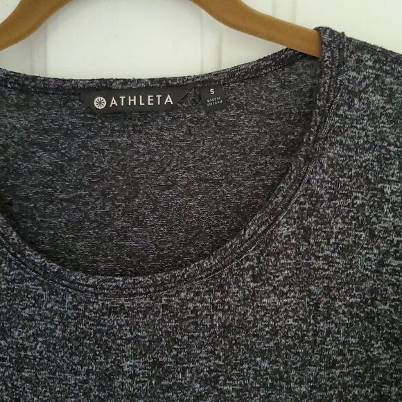 Athleta Dark Grey Heathered Top - Picture 2 of 7